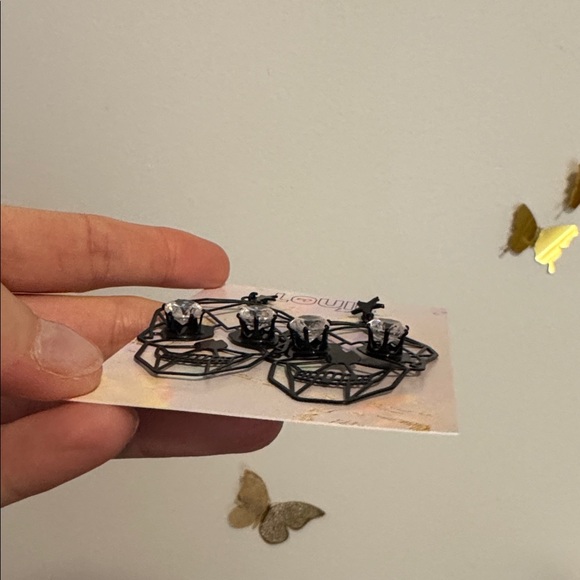 Halloween Skull Rhinestone Earrings - Picture 4 of 4